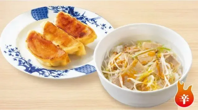 餃子葱チャーシュー丼セット(バーミヤン)