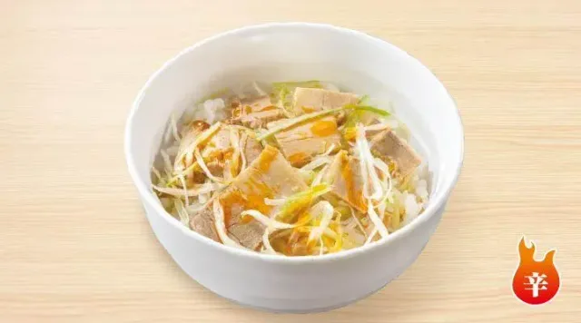 葱チャーシュー丼セット(バーミヤン)