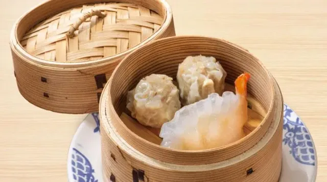 海老餃子と肉シュウマイ(バーミヤン)