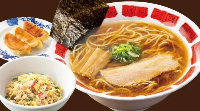 RGC定食(バーミヤンラーメン・焼餃子3個・半チャーハン)(バーミヤン)