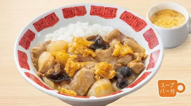 豚肉玉子炒め大盛りご飯のお得丼(バーミヤン)
