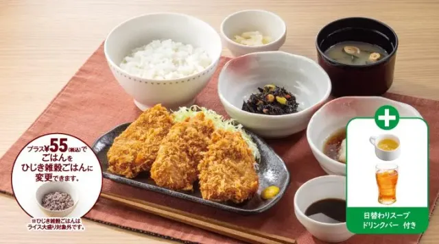 モーニングひれかつ膳(ガスト)