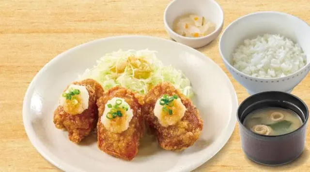 おろしから揚げ定食 3個(ガスト)