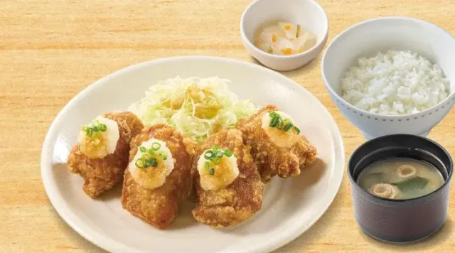 おろしから揚げ定食 4個（ガスト）