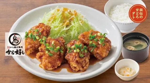 甘とろから揚げ定食 4個（ガスト）