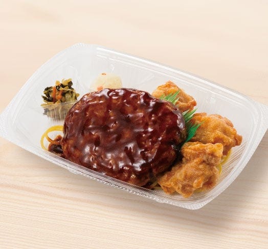 デミグラスハンバーグ&から揚 おかずのみ(ほっともっと)