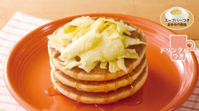 背徳のけずりバターパンケーキモーニング（ジョナサン）