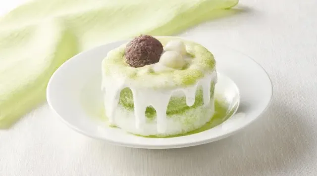 純氷ドルチェ”淡雪”西尾のお抹茶と十勝あずきのショートケーキ氷(ジョナサン)