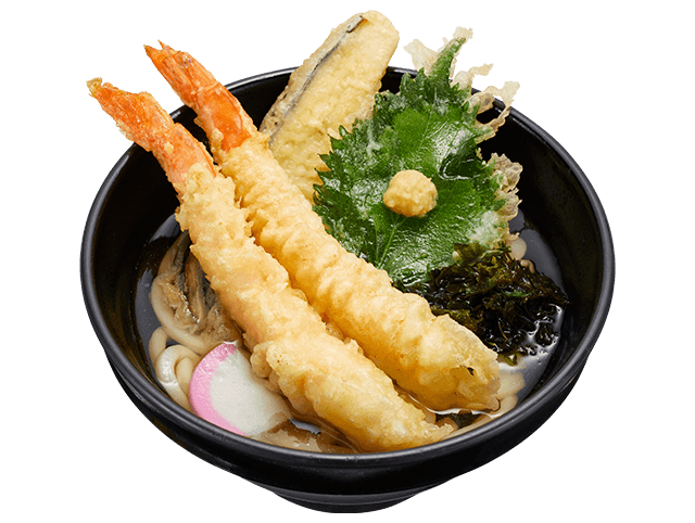 贅沢 大えび天入りうどん（かっぱ寿司）