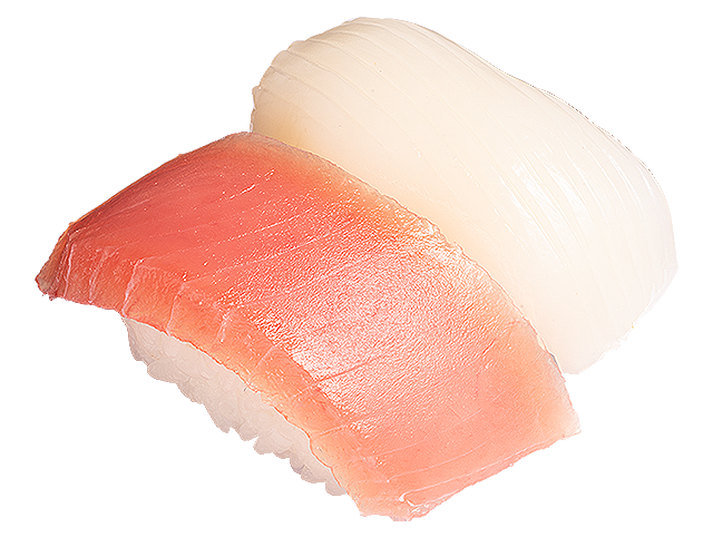 まぐろ・いか二種盛り(かっぱ寿司)