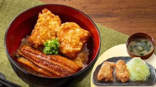 うなから丼&から揚げ・みそ汁セット(から好し)