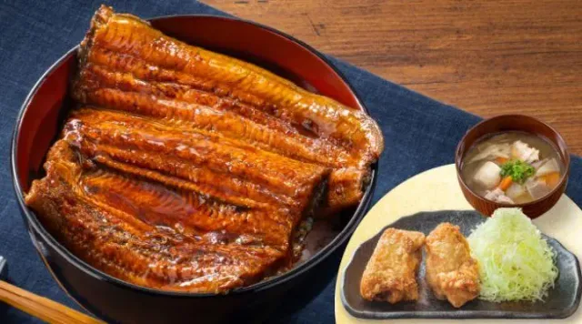 うな丼【ダブル】から揚げ・とん汁セット(から好し)