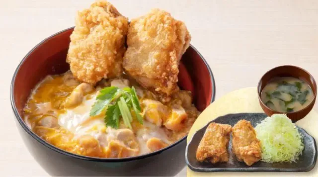 から揚げ親子丼から揚げ・味噌汁セット(から好し)