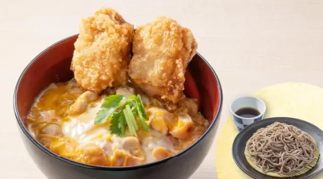 から揚げ親子丼&もり蕎麦セット(から好し)