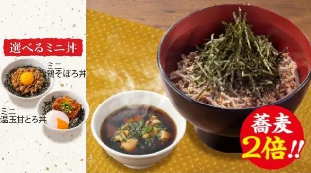 ★蕎麦2倍★鶏つけ汁蕎麦&ミニ丼セット(から好し)