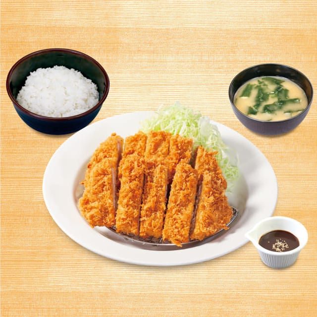 ダブル味噌ロースかつ定食(松のや)