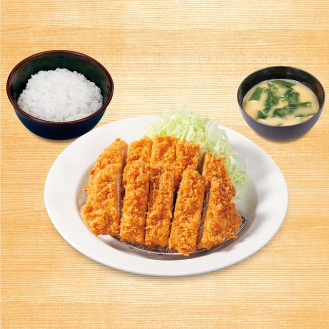 ダブルロースかつ定食(松のや)