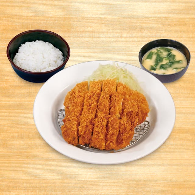 ロースかつ＆ジャンボチキンかつ定食（松のや）
