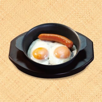 目玉焼き&ソーセージ(松のや)