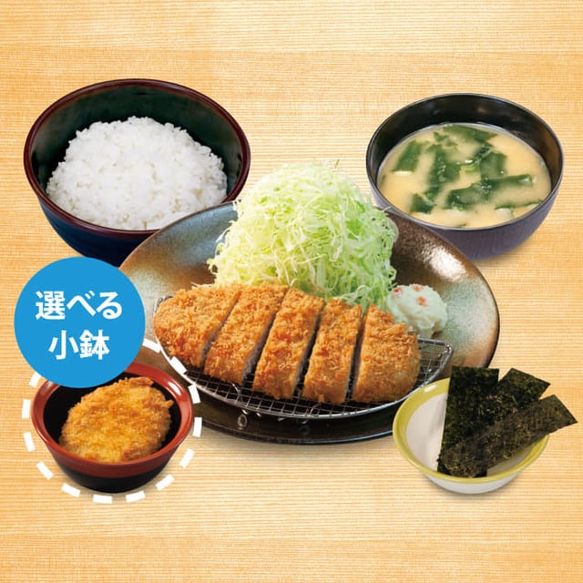 得朝ロースかつ定食(松のや)