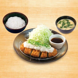 鬼おろしポン酢ロースかつ定食(松のや)