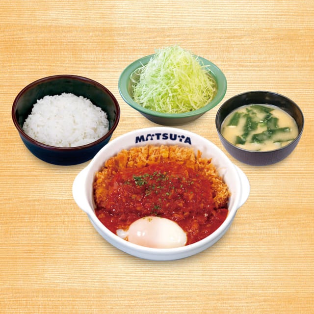 うまトマロースかつ定食(松のや)