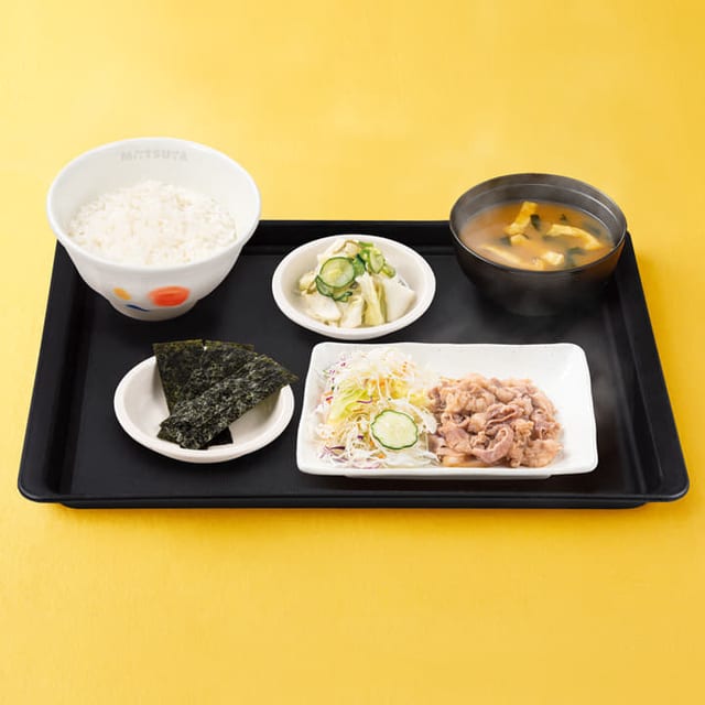 得朝牛皿定食(松屋)