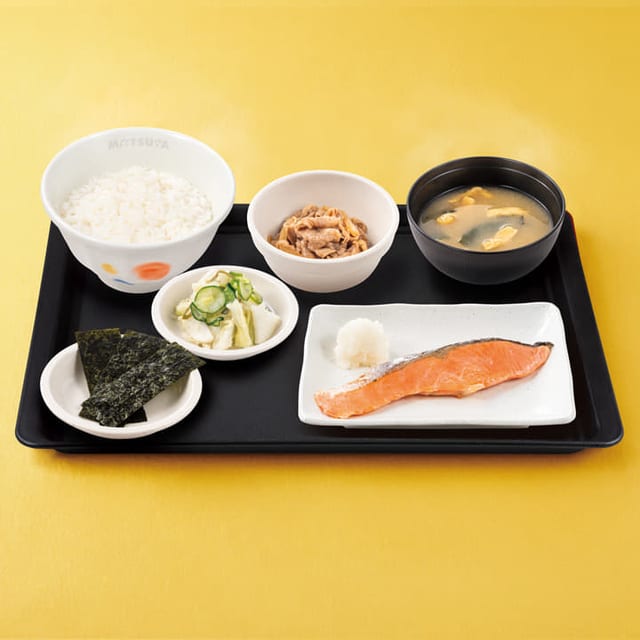“炙り”焼鮭定食（松屋）
