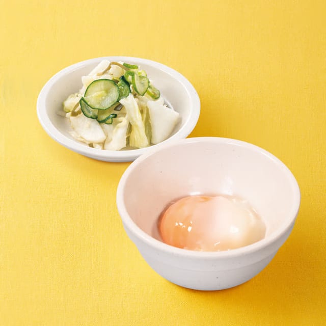 お新香半熟玉子セット(松屋)