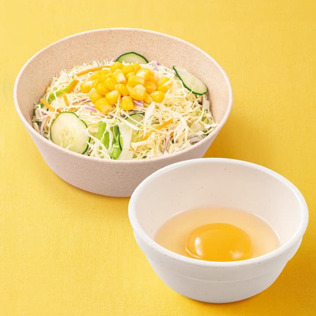 生野菜生玉子セット(松屋)
