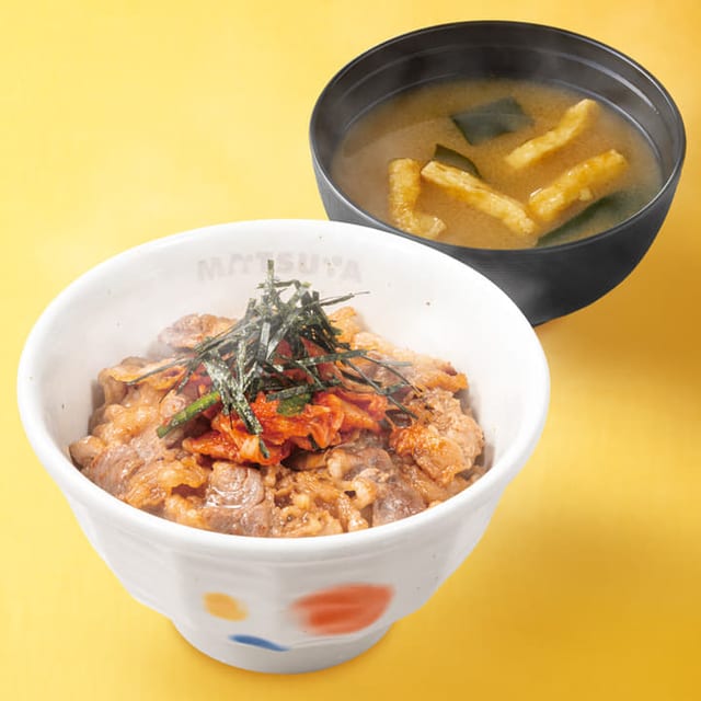 キムカル丼 小盛(松屋)