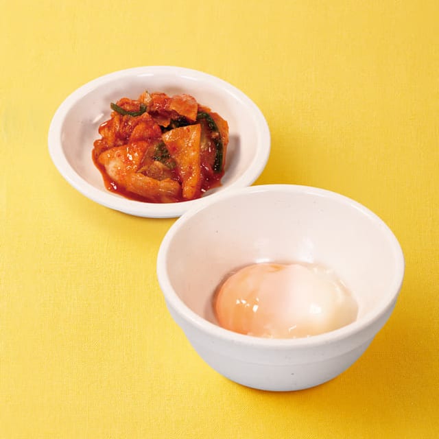キムチ半熟玉子セット（松屋）