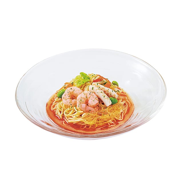 トマト海鮮野菜涼風麺 レモンジュレ添え（ミスタードーナツ）