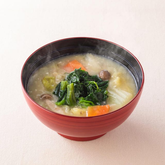 たっぷり野菜の麦みそ汁(大戸屋)