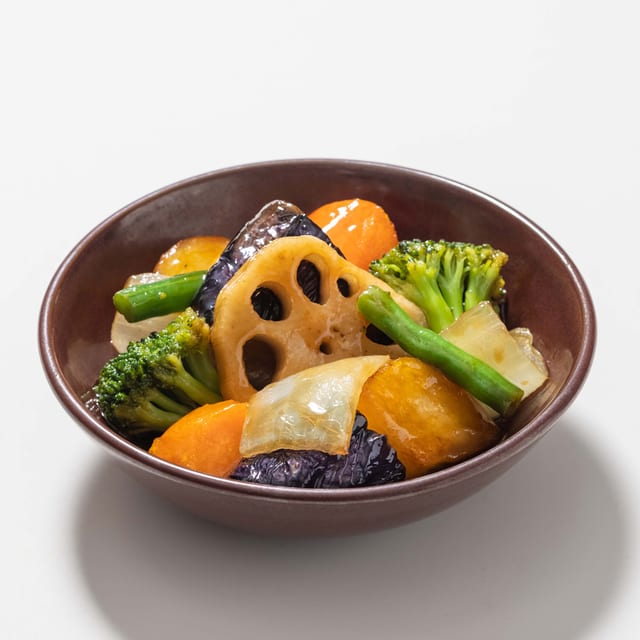 ミニ野菜の黒酢あん(大戸屋)