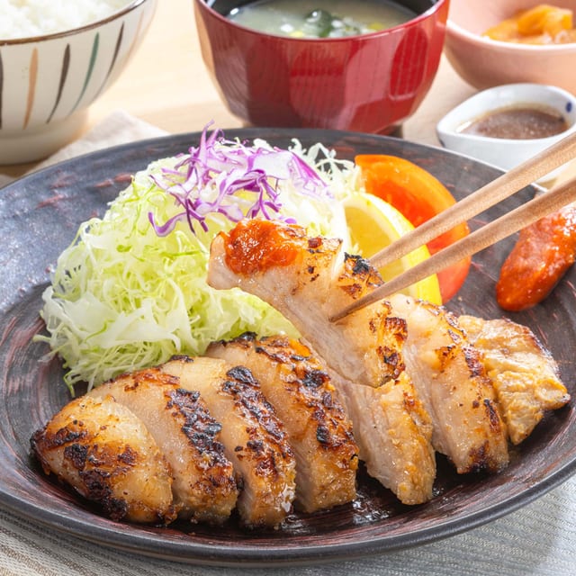 豚トロみそ漬け炭火焼き(大戸屋)