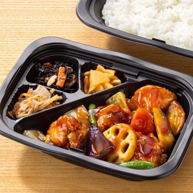 鶏と野菜の黒酢あん 弁当（大戸屋）