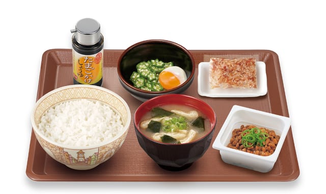 納豆まぜのっけ朝食 大盛（すき家）