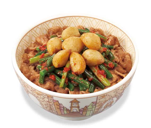 ダブルニンニク牛丼 大盛(すき家)