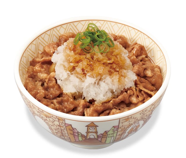 おろしポン酢牛丼 ミニ（すき家）