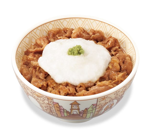 わさび山かけ牛丼 特盛(すき家)
