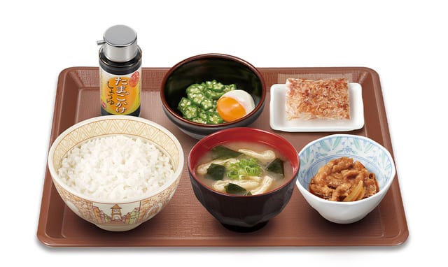 牛まぜのっけ朝食 並盛(すき家)
