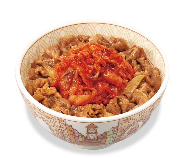 キムチ牛丼 並盛(すき家)