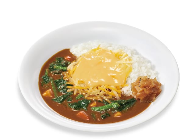 チーズほうれん草カレー ミニ(すき家)