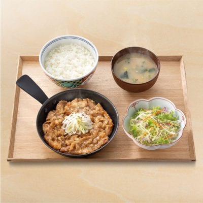 ねぎ塩牛カルビ定食（吉野家）