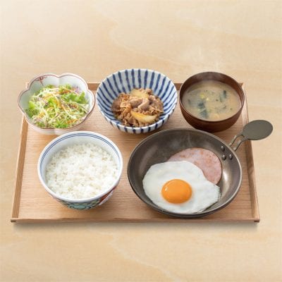 ハムエッグ牛小鉢定食(吉野家)