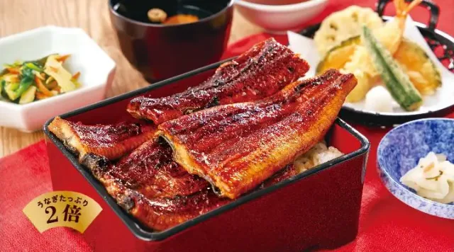 特上うな重小天ぷら膳(お吸い物・お新香付・小鉢付)(夢庵)
