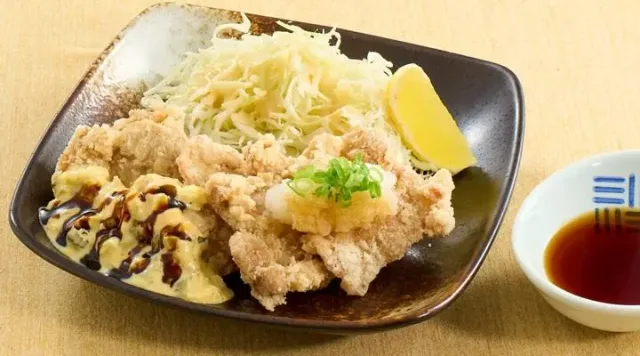 若鶏の竜田揚げおろしポン酢&テリタル(夢庵)
