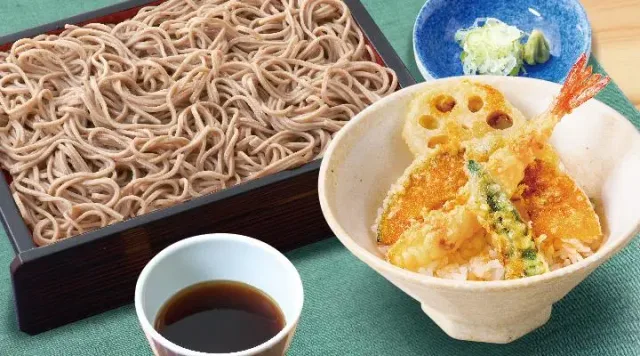 せいろそばと小天丼セット(夢庵)