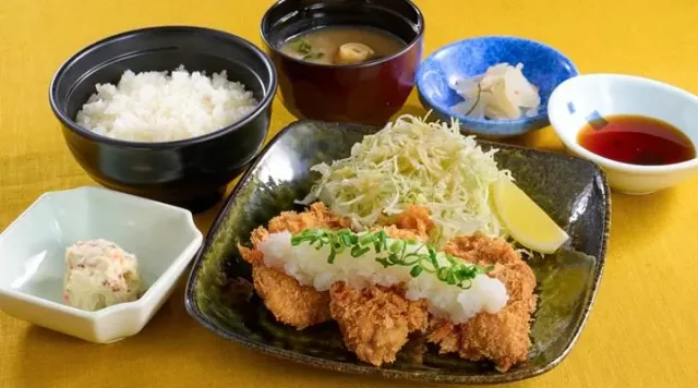 ひれかつおろしポン酢定食(夢庵)
